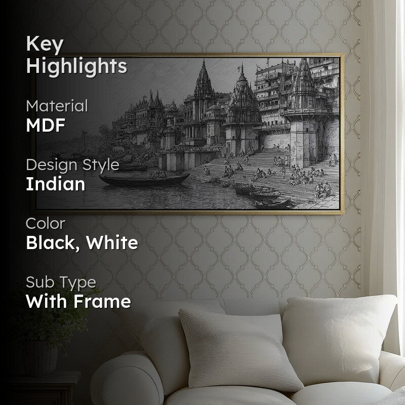 Eternal Riverfront of Banaras Wall Art media 2