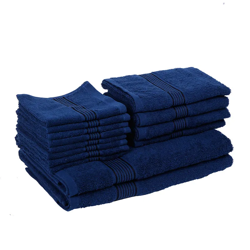 Comfora Towel Set (Blue) - Fourteen Piece Set media 4