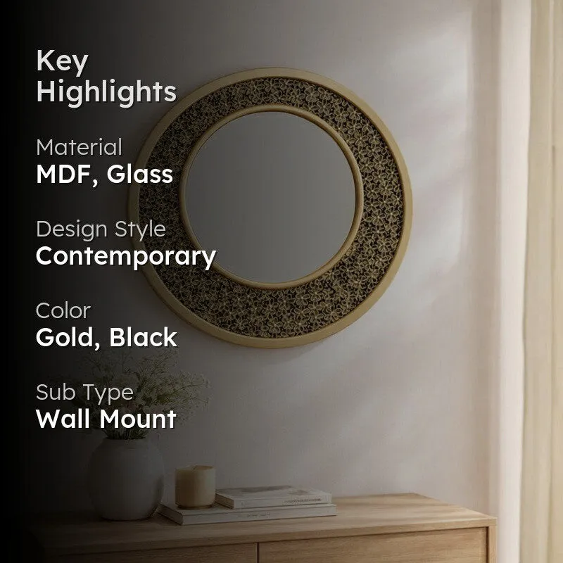 Majestic Filigree Glass Wall Mirror With MDF Frame media 2