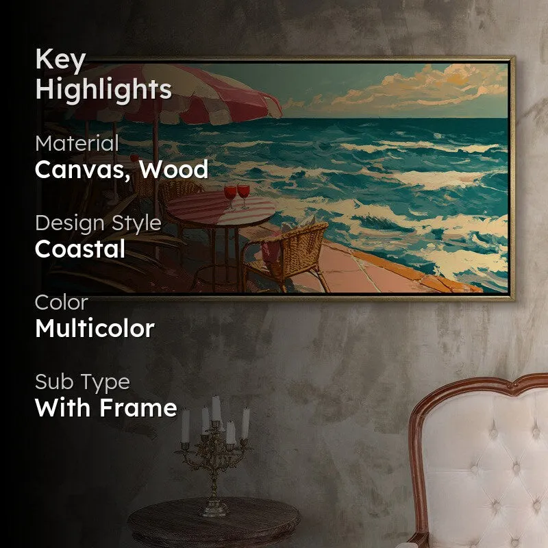 Coastal Canvas Wall Painting With Frame media 2