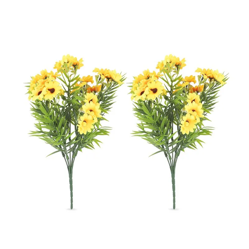 Auraflora Sunflower Arificial Flower(Yellow) - Set Of Two media 3