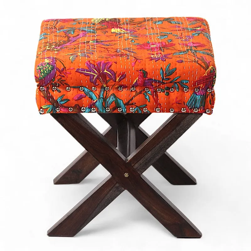 Jirox Sheesham Wooden Bench - Orange media 4