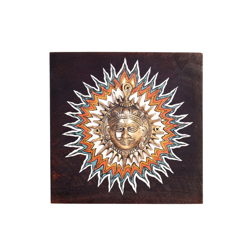 Divine Surya Brass Wall Art media 3