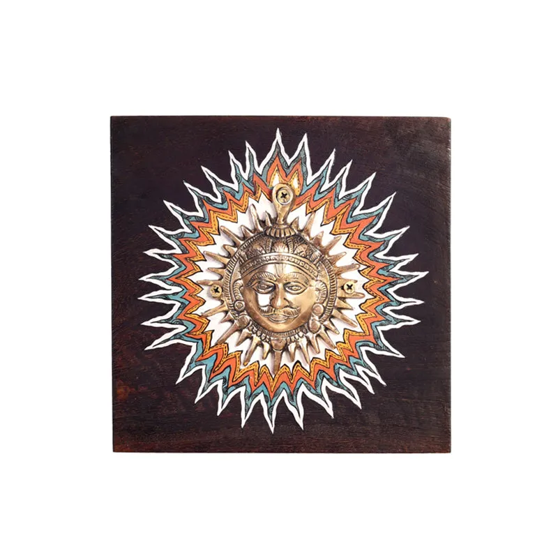 Divine Surya Brass Wall Art media 3