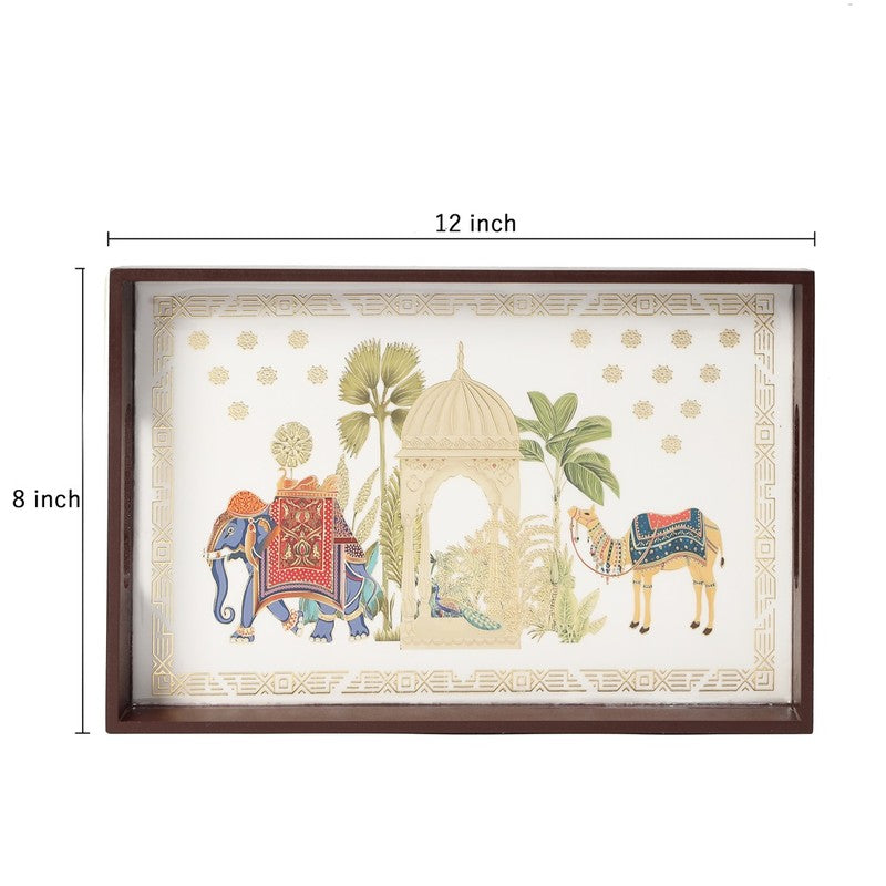 Rajvaha Wooden Serving Tray media 7