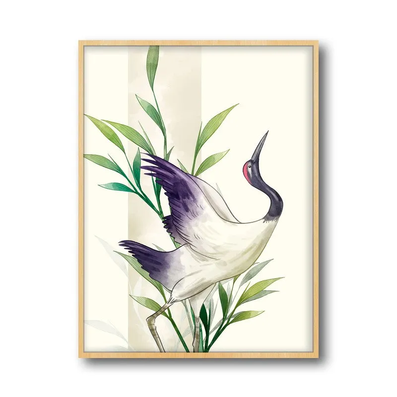 Feather & Foliage Botanical Archival Paper Wall Art - Natural Brown Frame media 5