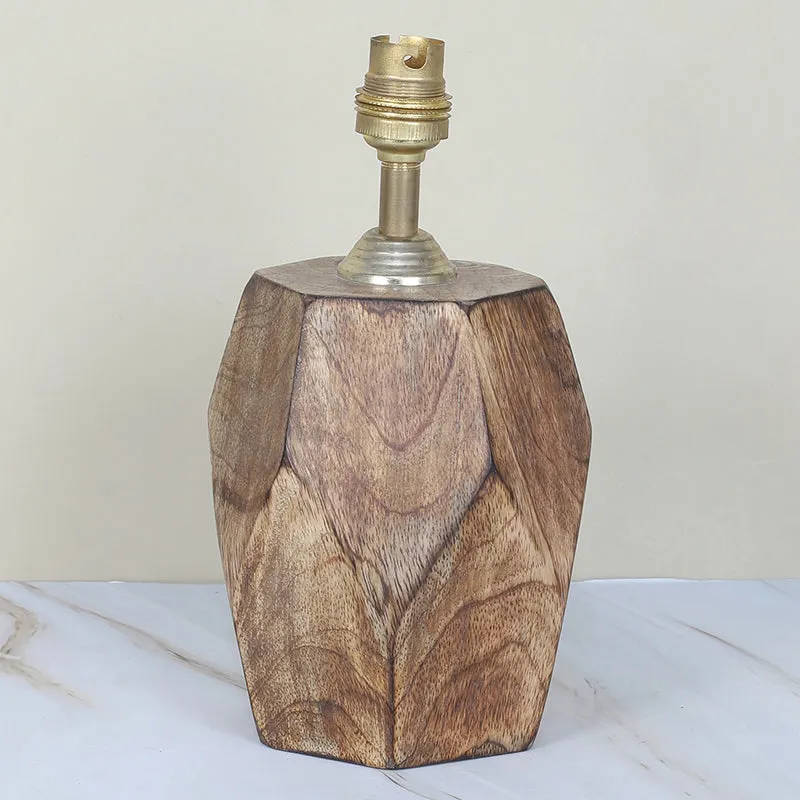 Torou Solid Mango Wood Table Lamp - Black,Brown media 6