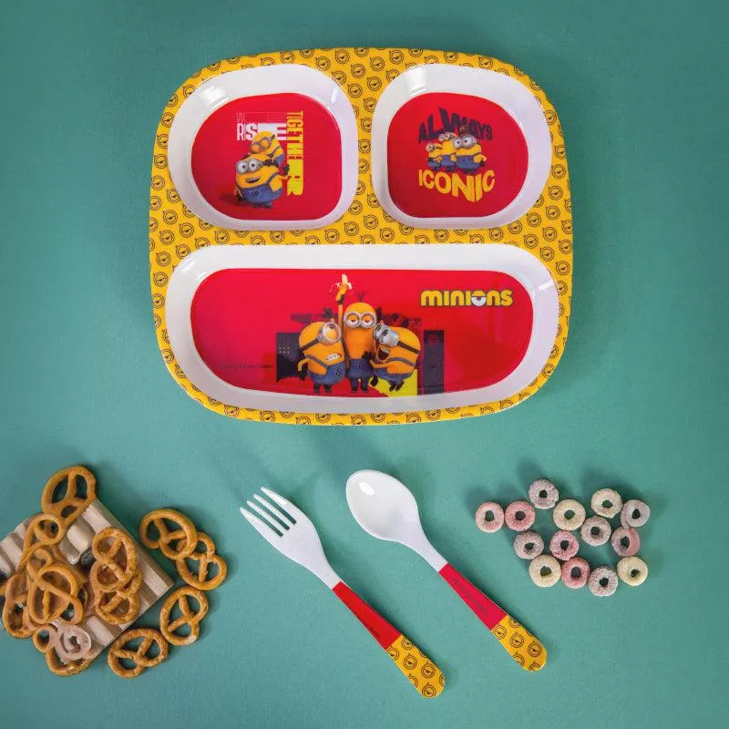 Servewell Minion Buddies Kids Dining Set - Five Piece Set media 1