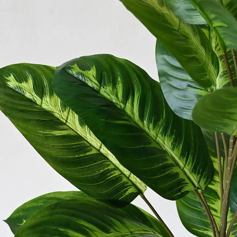 Faux Everlasting Fiddle Fig Plant With Pot - 79 cm (2.6 ft) media 3