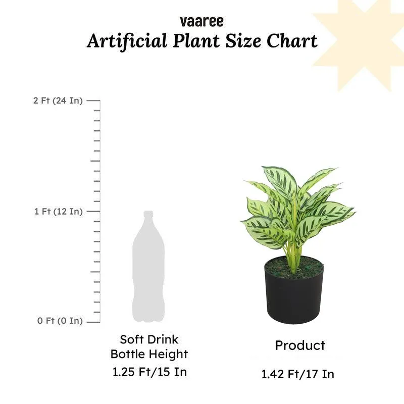 Green Spirit Artificial Plant With Black Plastic Pot media 7