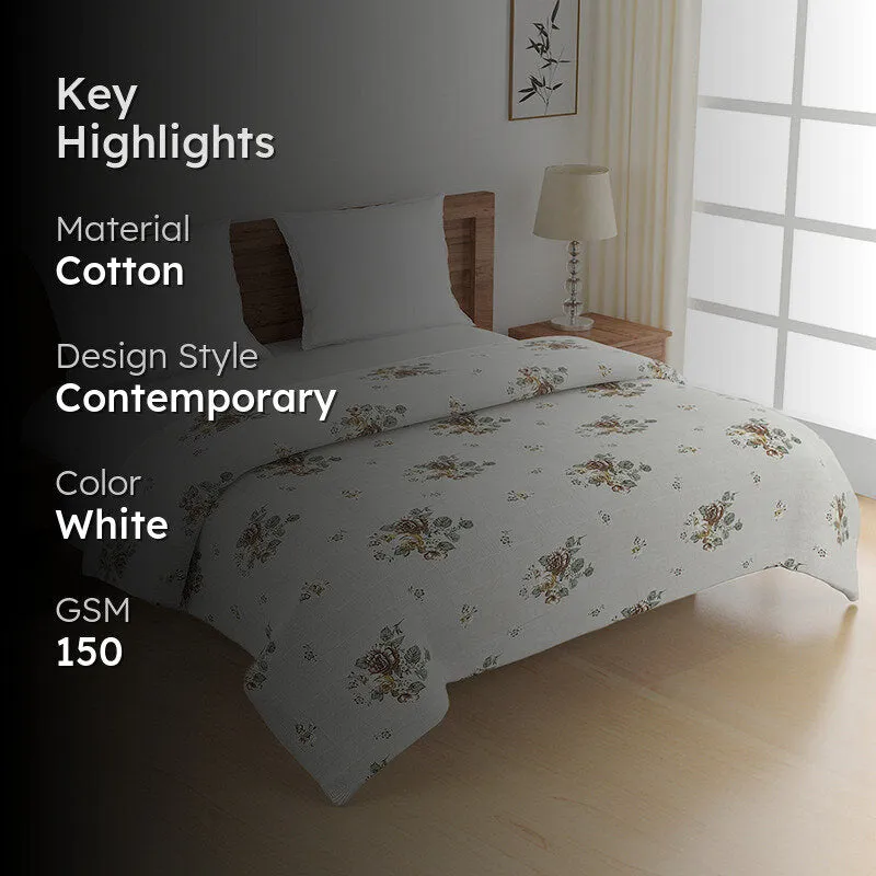Swayam Dalila Cotton Comforter (Brown) -150 GSM media 2