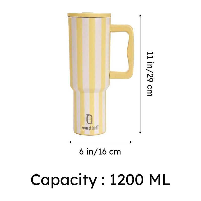Urban Stripe Stainless Steel Tumbler - 1200 ML media 10