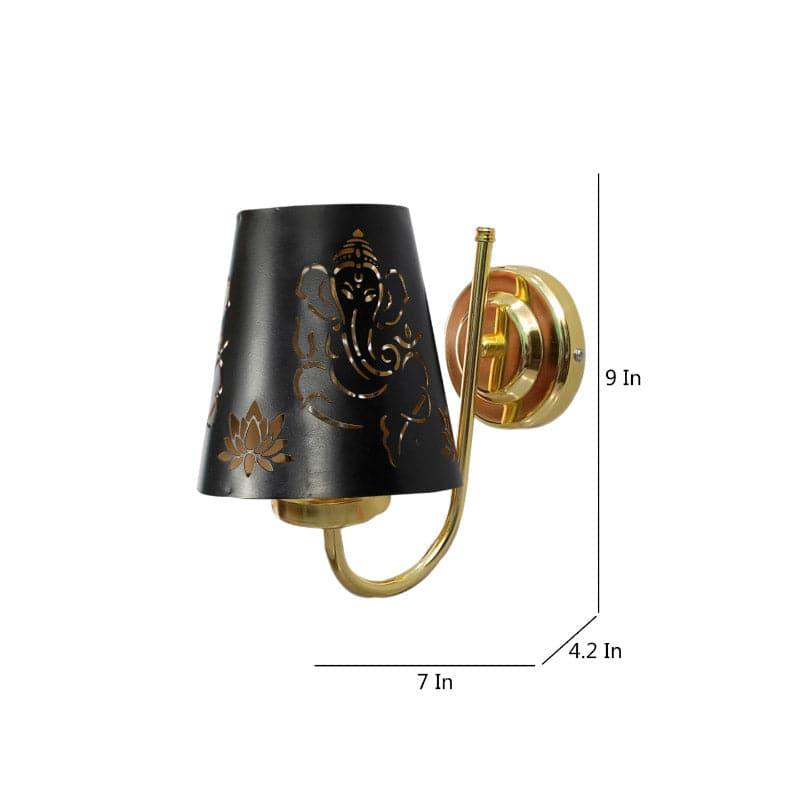 Galora Ganesha Empire Metal Wall Lamp media 5