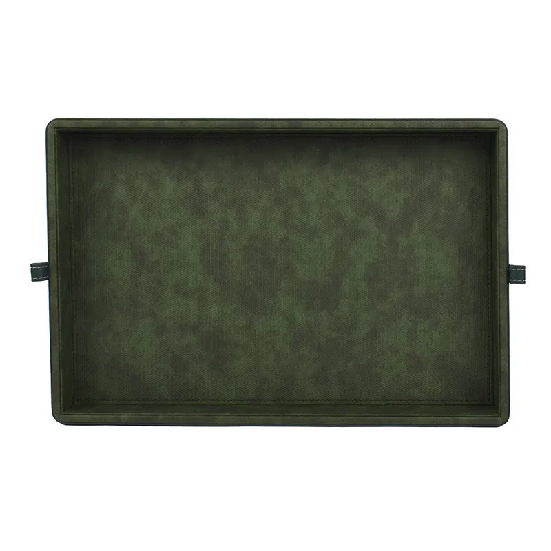 Elara Dote Serving Tray (Green) - Set Of Two media 3