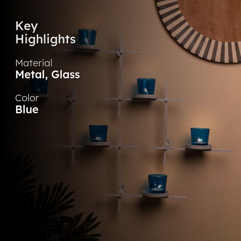 Terra Luminaire Votive Trio (Blue) - Set Of Two media 2
