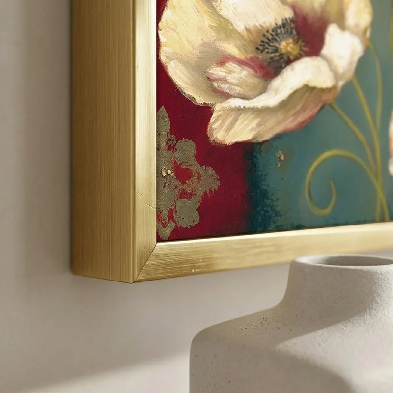 Poppy Pallete Floral Canvas Wall Painting media 2