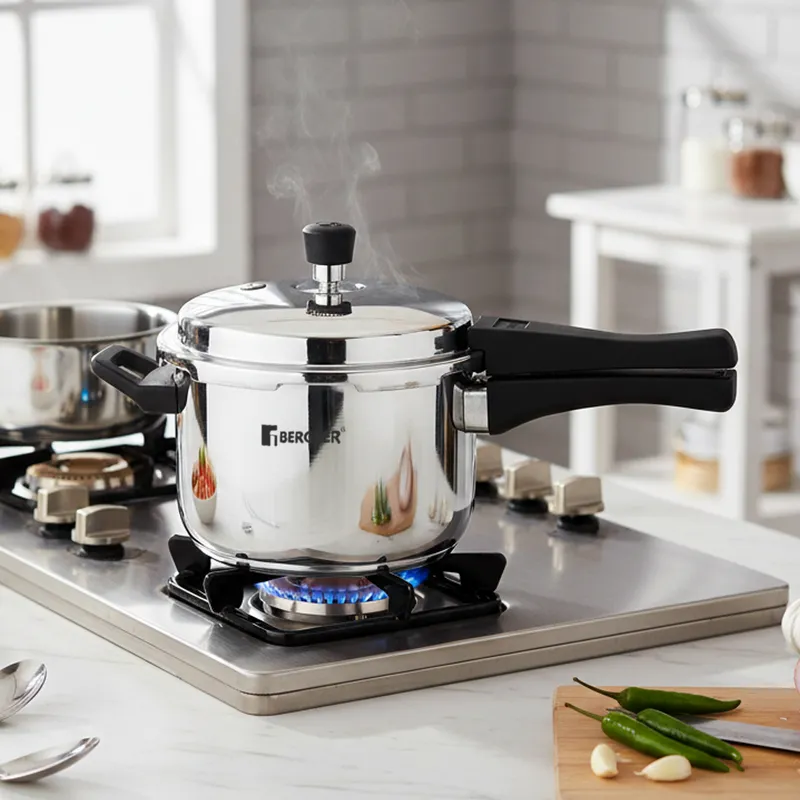 Bergner Stainless Steel Pressure Cooker With Outer Lid - 3000 mL media 1