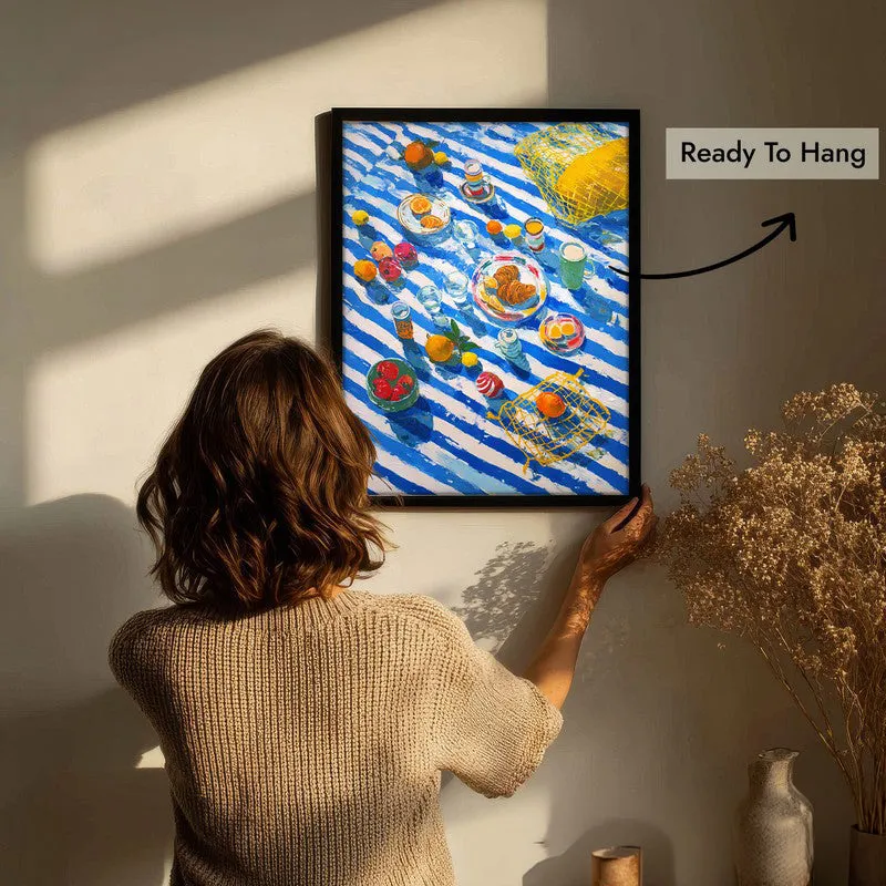 Citrus Brunch Canvas Wall Painting - Black Frame media 7