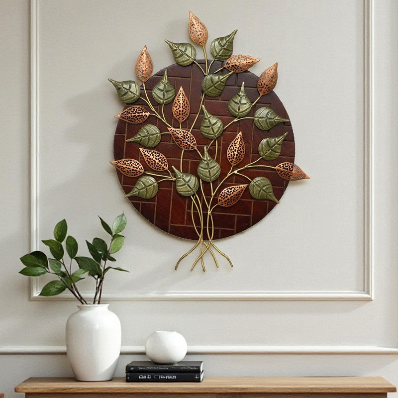 Autumn Canopy Metal & Wood Wall Accent