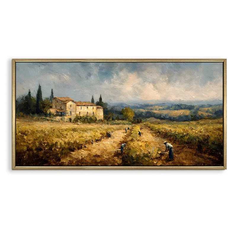 Goldenland Canvas Wall Painting With Frame media 3