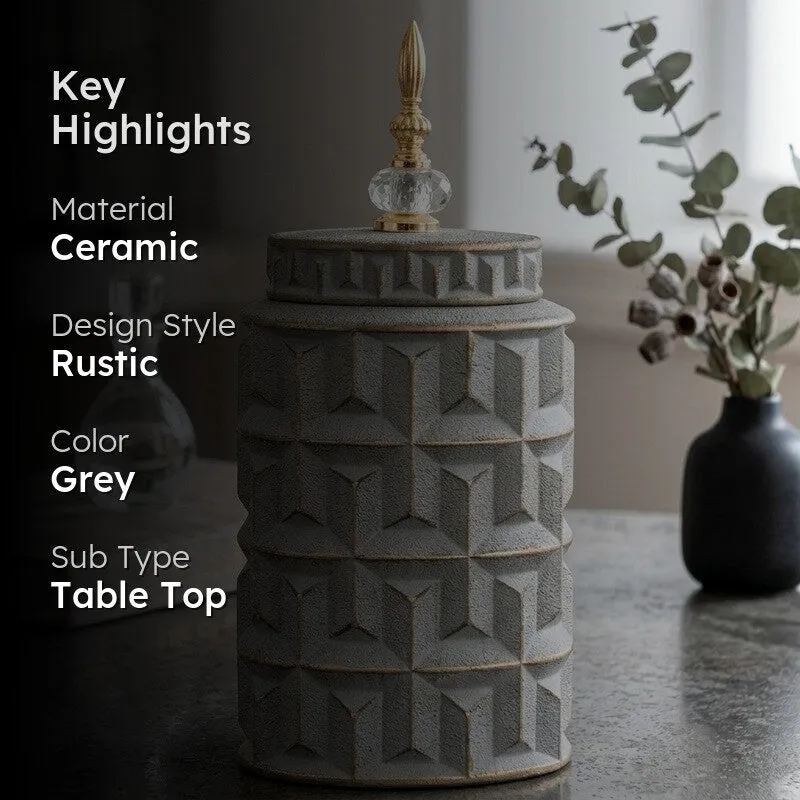 Ashwave Ceramic Jar Showpiece - Medium media 2