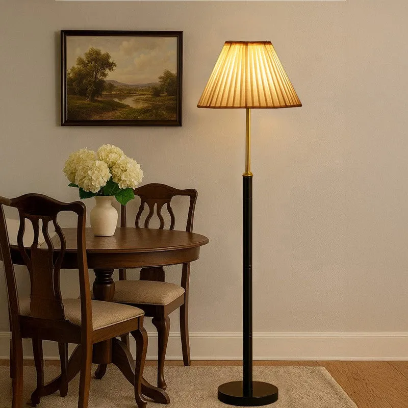 Boho Weave Wooden Floor Lamp media 3