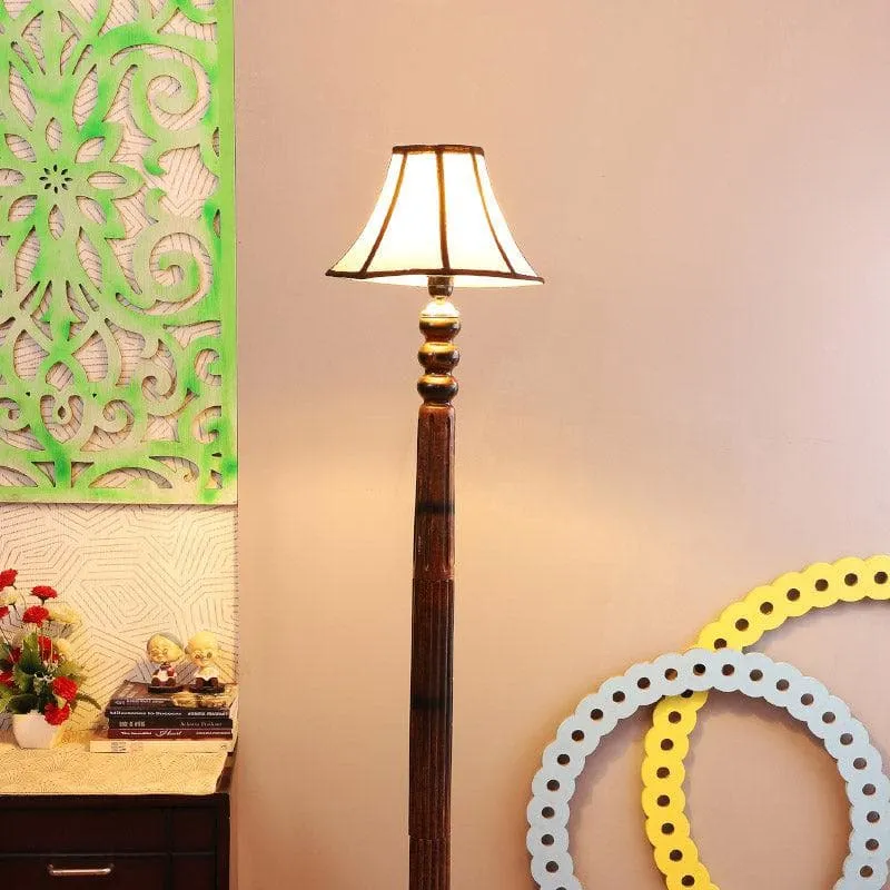 Ashton Jara Floor Lamp - White & Black media 1