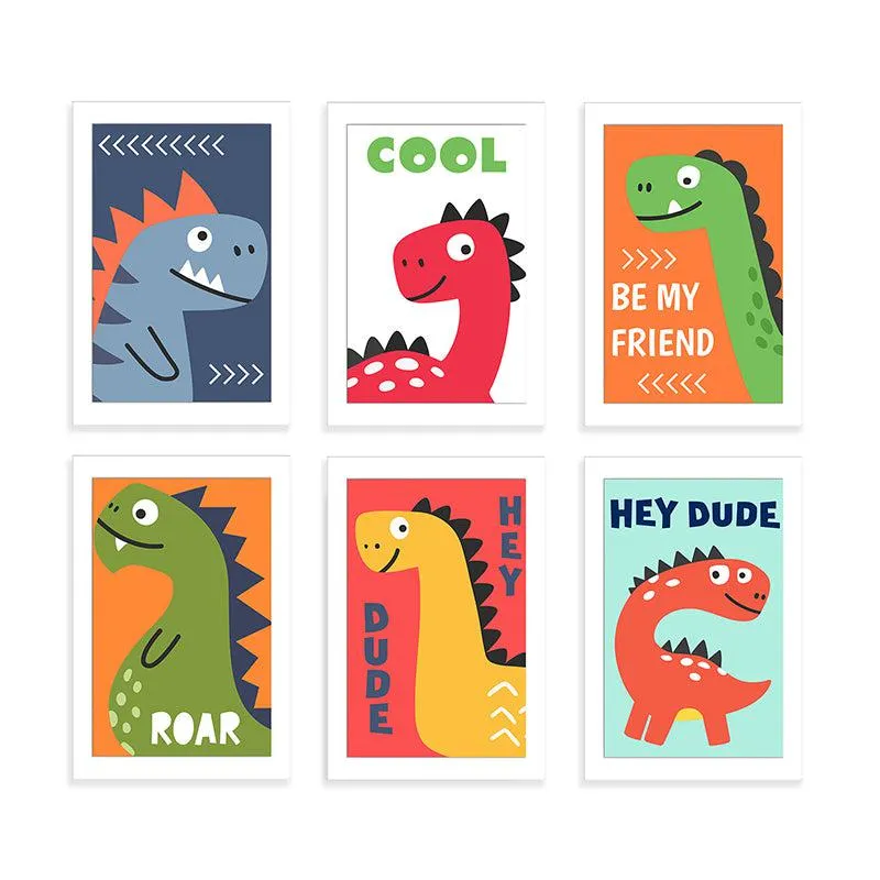 Cool Dino Wall Art - Set Of Six media 3
