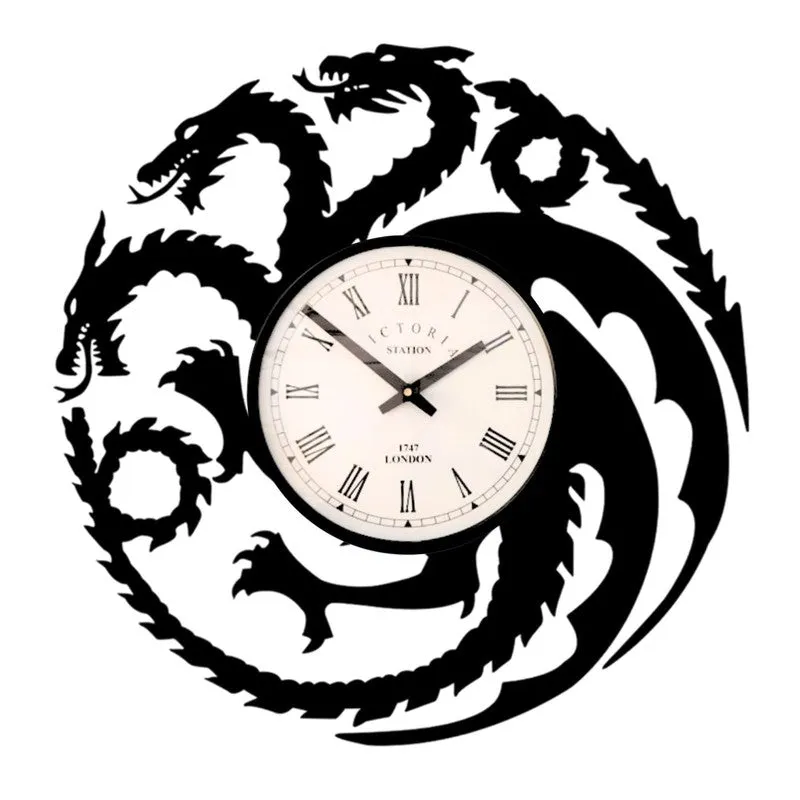 Dragon Steel Analog Wall Clock - Black media 4