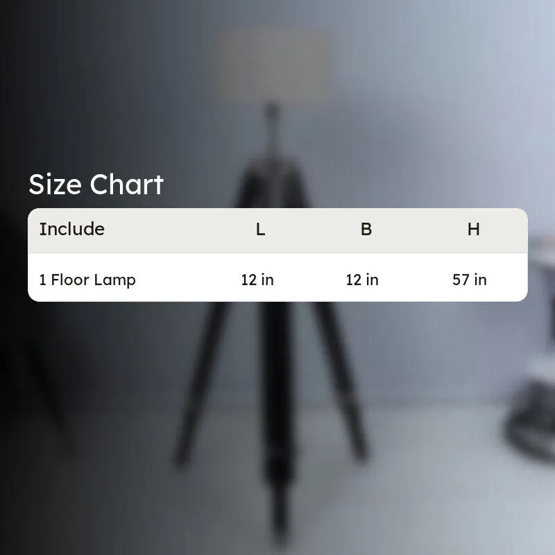 Lucciola Solid Tripod Floor Lamp - White media 5