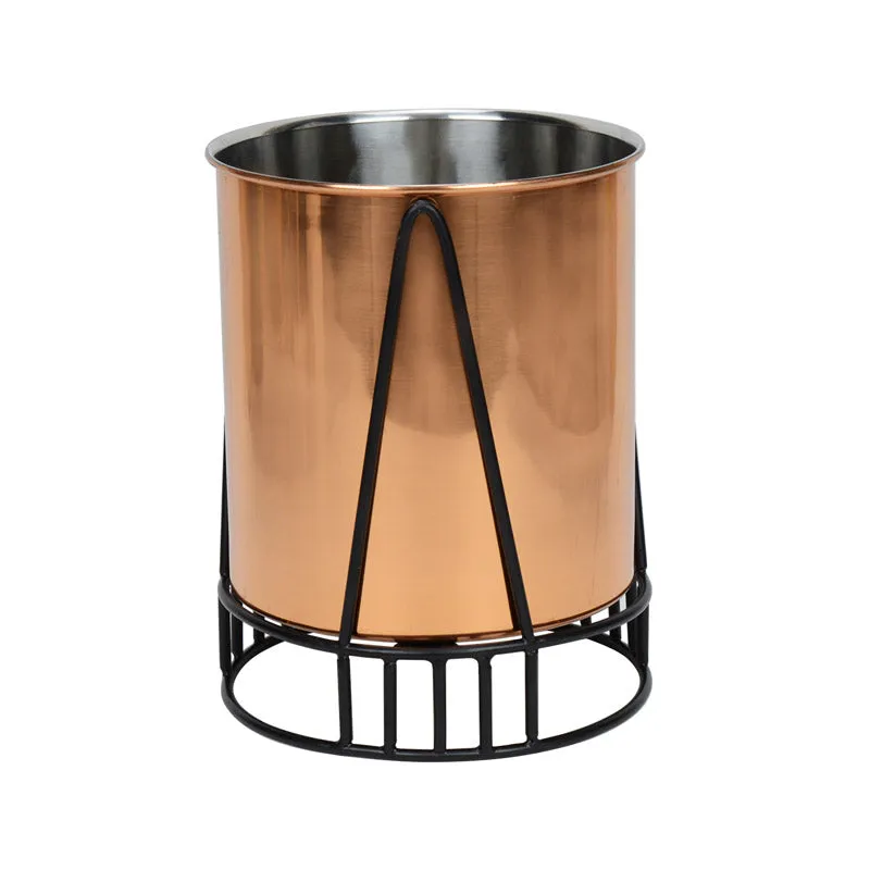 Zenva Stainless Steel Planter - Copper & Black media 3
