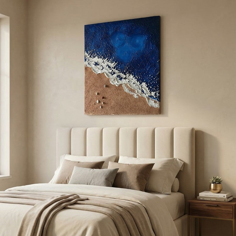 Textured Bloom Handmade Canvas Wall Painting media 9