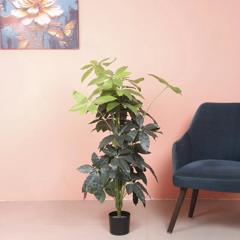 Pachira Artificial Plant With Black Plastic Pot media 3