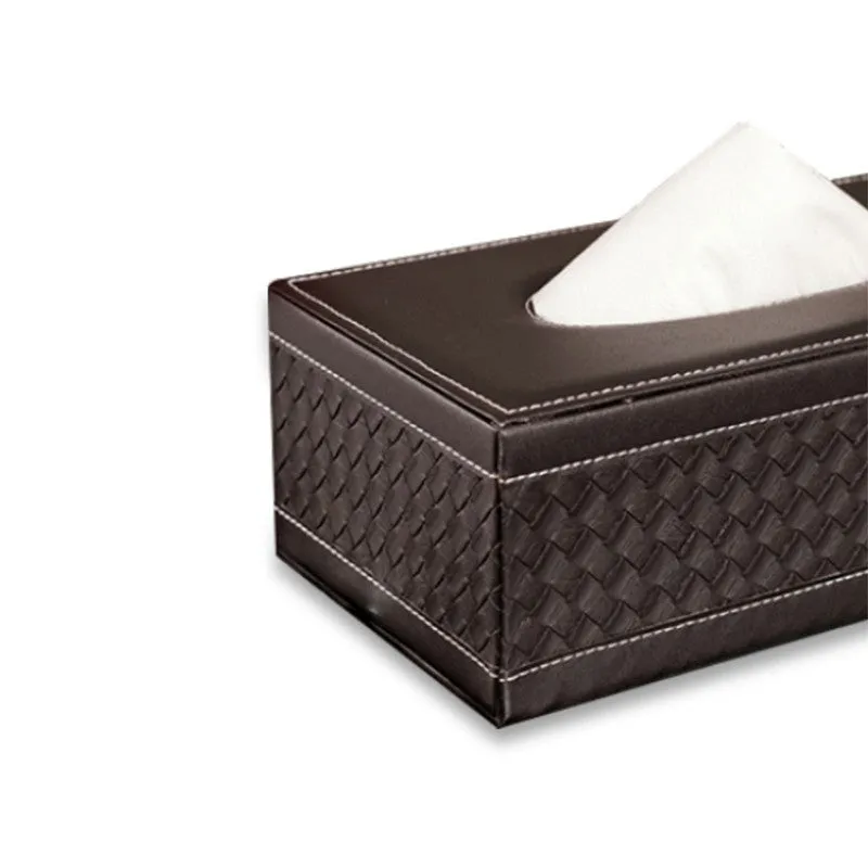 AarviDecor Striata Faux Leather Tissue Holder media 6