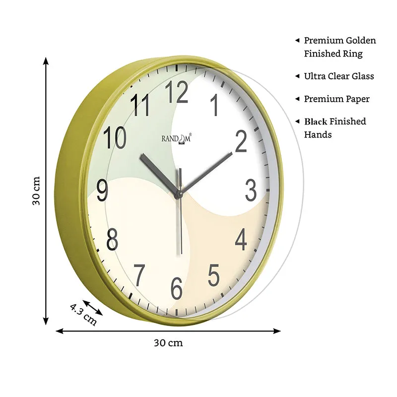 Earthy Pastels Plastic Analog Wall Clock media 7