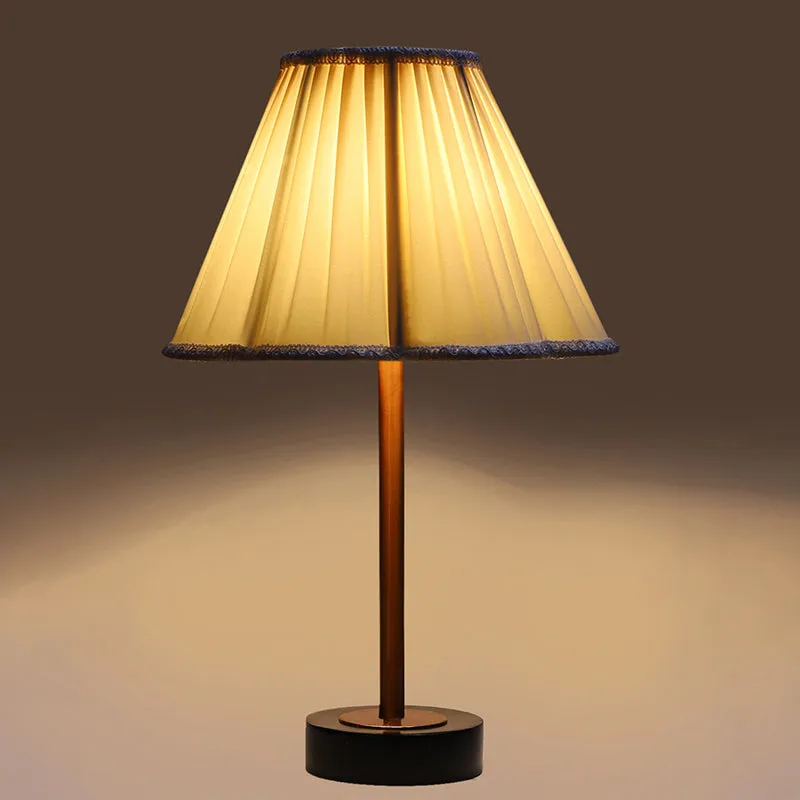 Pleatra Rodin Wooden Table Lamp - Ivory,Copper,Black media 6