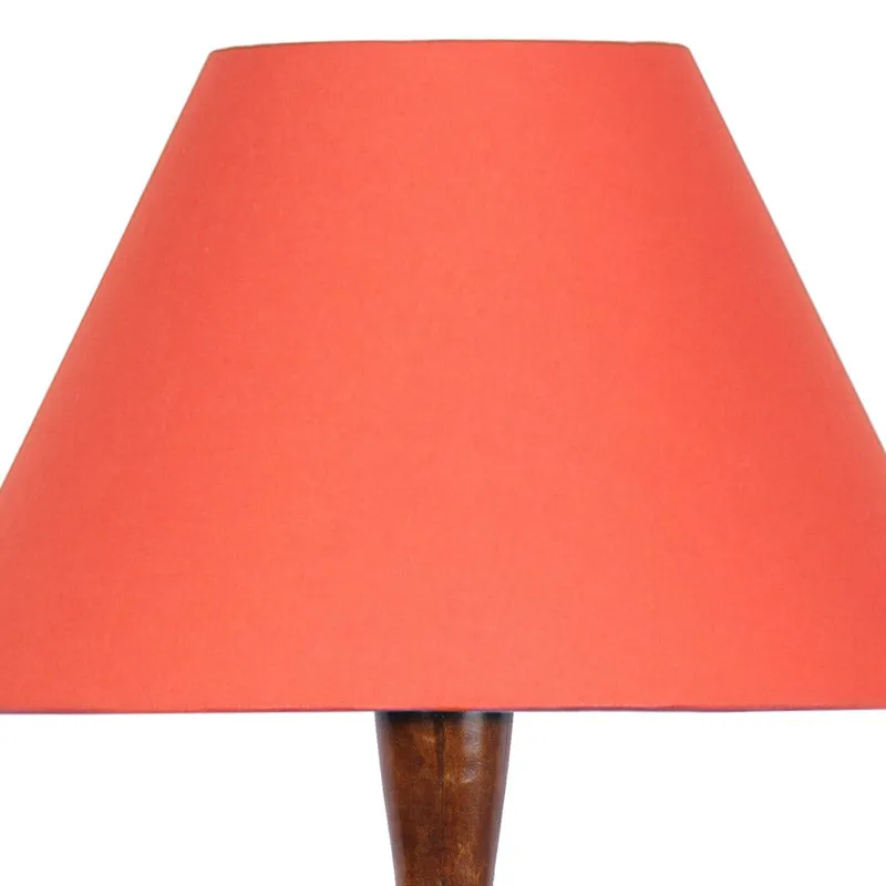Hima Vintage Wooden Floor Lamp - Orange media 5