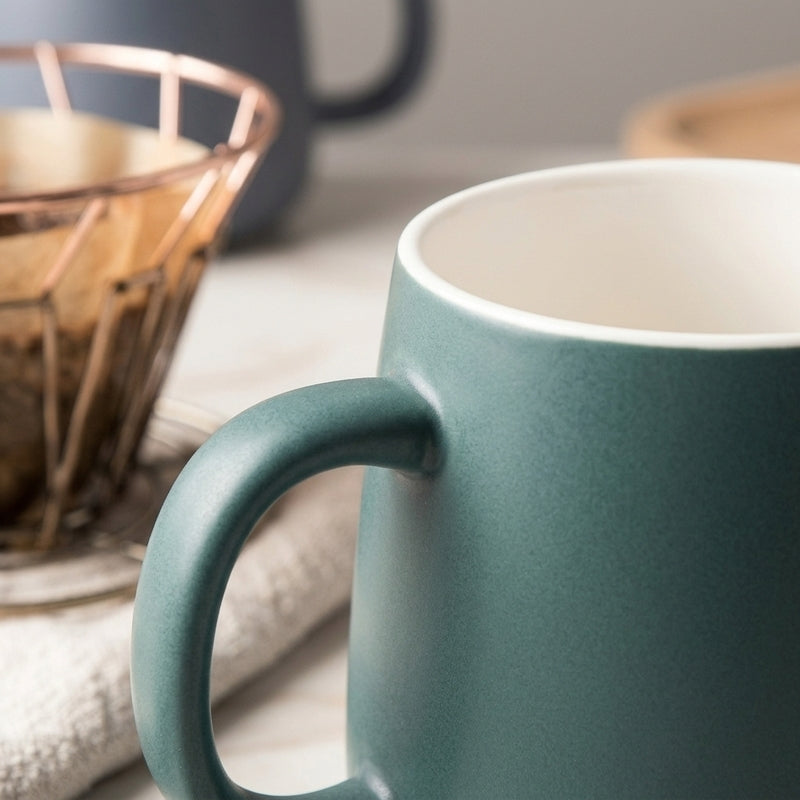 Floria Ceramic Coffee Mug (380 mL) - Green media 3