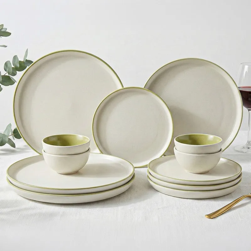 Aarunya Ceramic Dinner Set - 12 Piece Set media 1