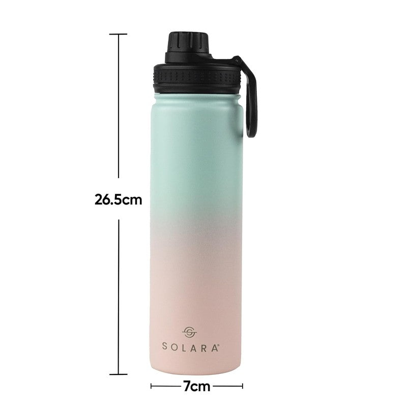 Solara Insulated Stainless Steel Bottle (650 mL) - Pink,Blue media 9