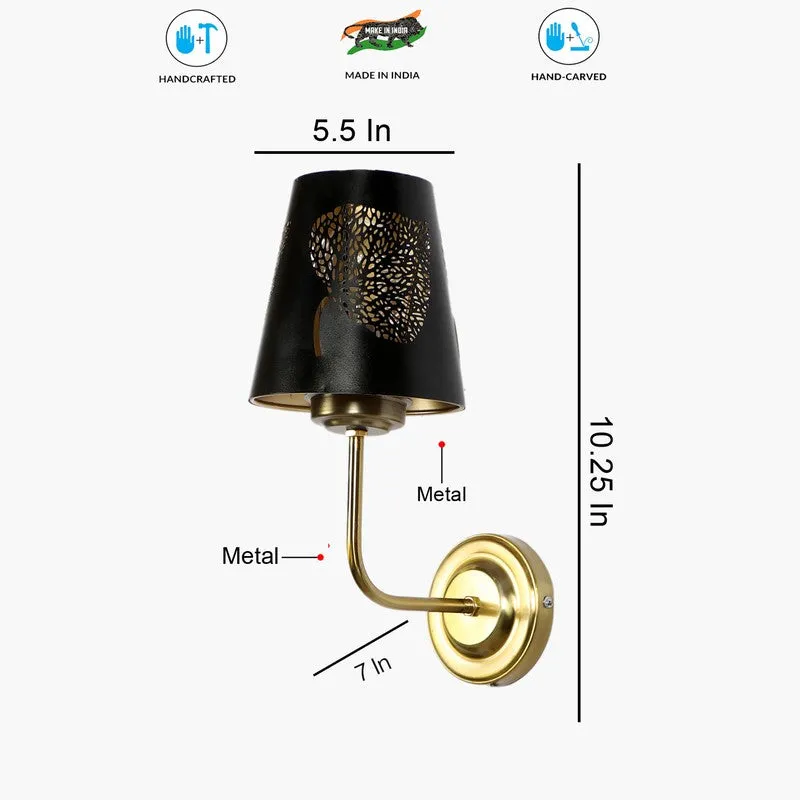 AuraCut Leaf Metal Wall Lamp media 8