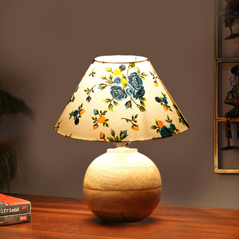 Elowen Orb Cotton Table Lamp - Multicolor
