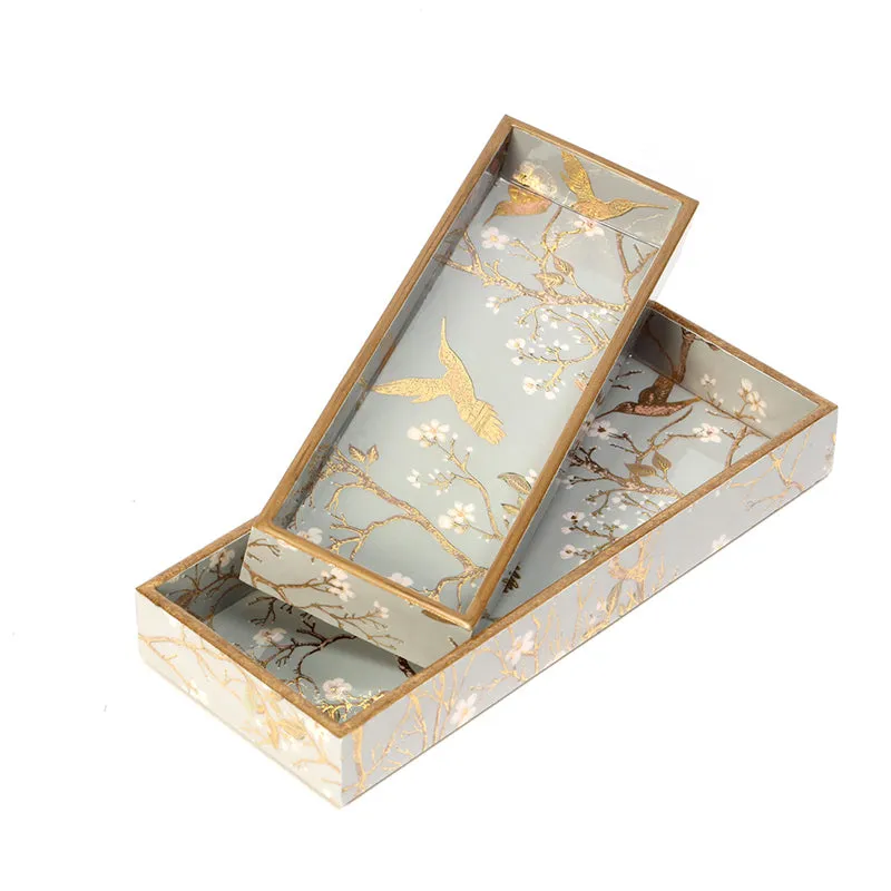 Sterling Flight Enamel Coated Serving Tray (Rectangle) - Set Of Two media 4