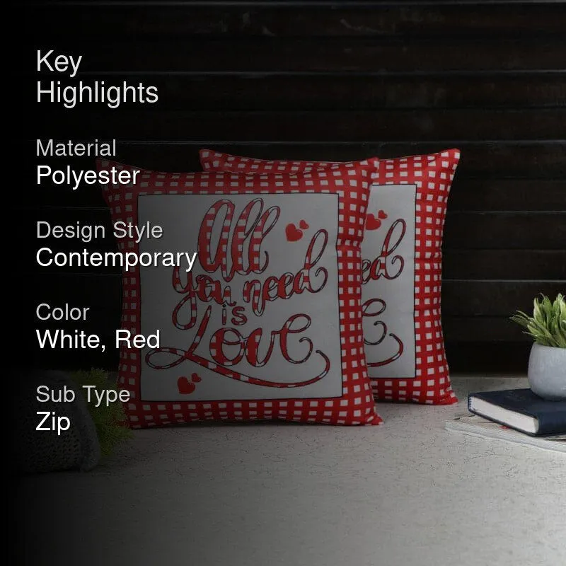All You Need Is Love Cushion Cover - Set of Two media 2