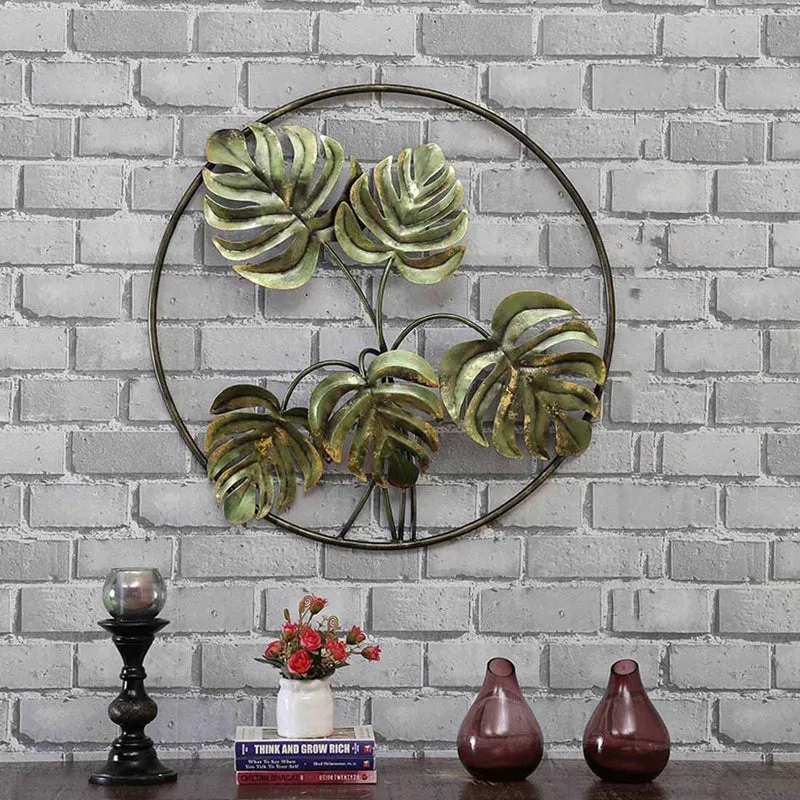 Carved Monstera Iron Wall Accent media 1