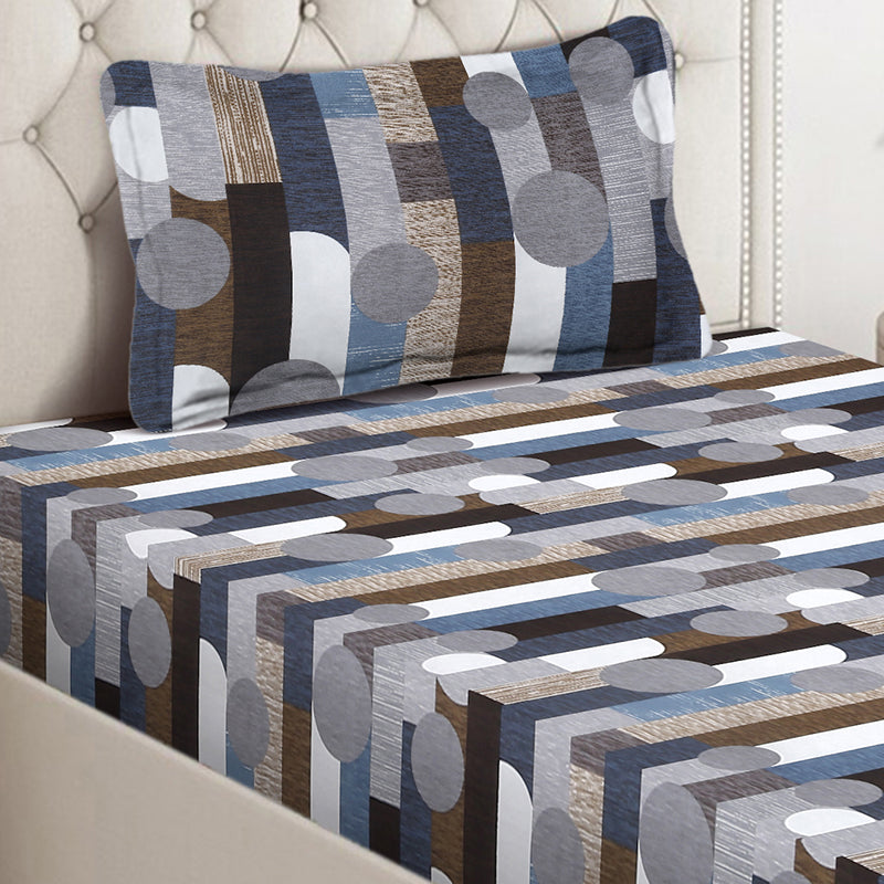 Spectral Rush Abstract Bedsheet - 130 GSM media 4