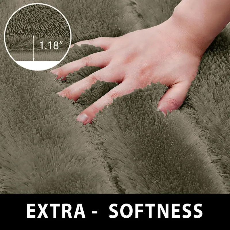 Toronto Touch Microfiber Bath Mat - Olive Green media 4