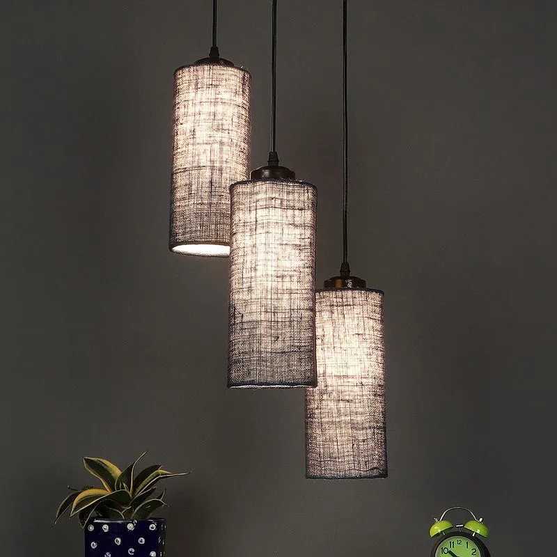 Cylentra Triple Metal Ceiling Lamp - Blue media 1