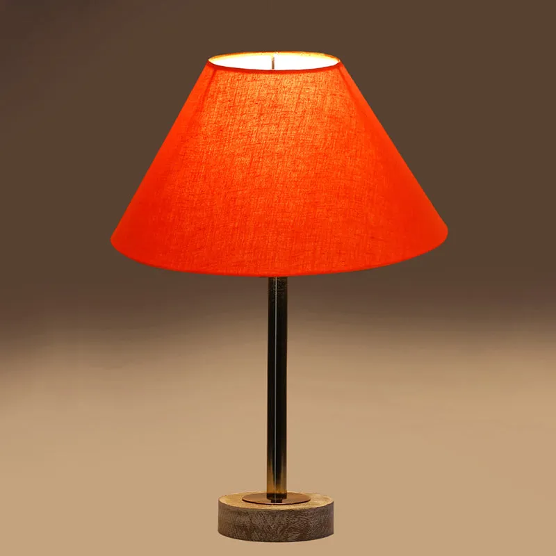 Cotin II Rodin Wooden Table Lamp - Orange,Gold,White media 6