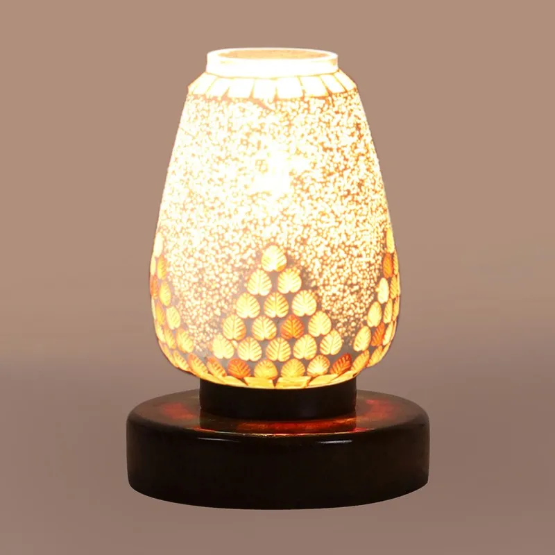 Auralirae Glass Table Lamp With Wooden Base media 7